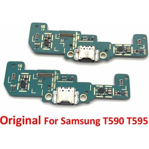 Original Dock Connector Micro USB Charger Charging Port Flex Cable Microphone Board For Samsung Galaxy Tab A SM-T590 T595 T597