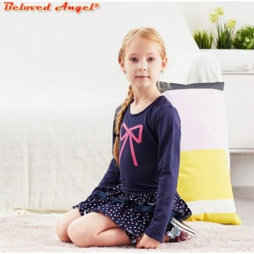 Girls Dress Kids Tutu Dress for Gilrs Casual Dress Long Sleeve Children Clothes Toddler Cotton Vestidos for Party Wedding