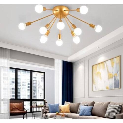 Nordic creative modern LED ceiling lamp personality simple living room bedroom dining room lamp warm home room lighting
