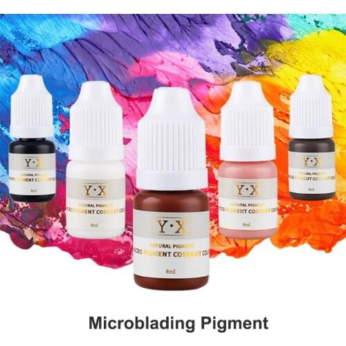 Professional Microblading Pigment for Permanent Makeup Supplies Cosmetic Tattoo Ink for Eyebrow/Lip/Eyeliner Micro Pigment Color