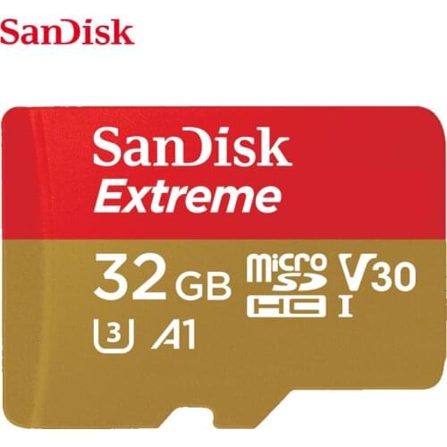 SanDisk Extreme Memory Card 32GB 64GB 128GB 256GB U3 V30 4K Micro SD Card MicroSDHC/SDXC With Adapter Memoria Tarjeta SD TF Card