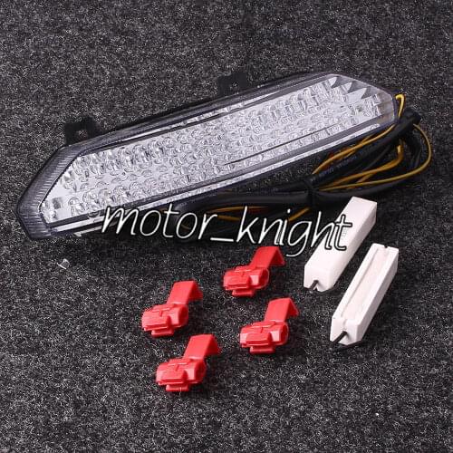LED Tail Light Taillight Turn Signals for KAWASAKI NINJA ZX-6R 07-08 CONCOURS 14 08-10 GTR 1400 07-14 Clear