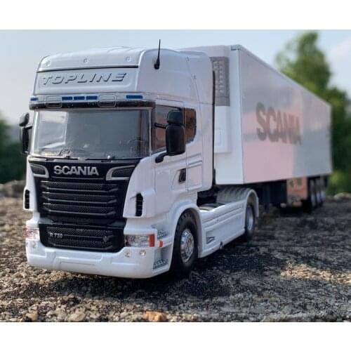 1:50 SCANIA Heavy Semi-Trailer Truck Alloy Model Car Diecast Toy Ornaments Collection Gifts for Boys
