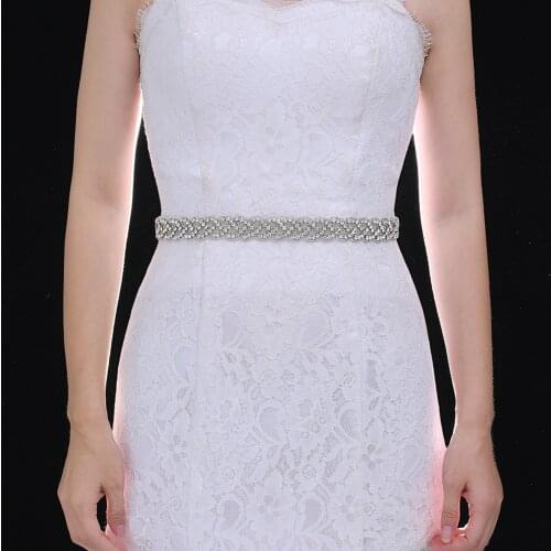 Womens Rhinestones Belt diamond wedding dress belt crystal satin wedding sash Handmade Wedding Dresses Belt for Wedding Bride