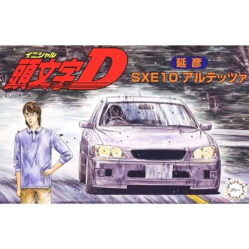 1/24 Fujimi Plastic Assembled Car Model Toy Initial D Nobuhiko SXE10 Altezza Static Model DIY Assembled Model Kit #18364