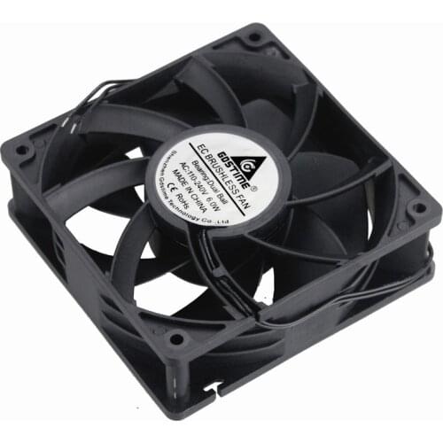 1 Pcs Gdstime 12038EC 120*120*38mm 12cm EC AC 110V 120V 240V Brushless Cooling Fan 120mm x 38mm Electric Axial Flow Cooler Ball