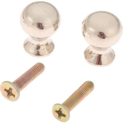 2Pcs Modern Furniture Handles Door Cupboard Drawer Kitchen Mini Silver Pull Handle Alloy Knob Furniture Hardware 18*14mm