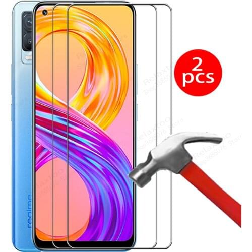 2 Pcs Tempered Glass Realme 8procase Screen Protector For OPPO Realme 8 pro Realme8pro Glass Real me 8pro 6.4'' Protective Films