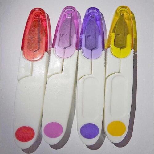 200pc/set Good Quality Sharp Scissors DIY Knitting Tool Sharp Scissors Knife Yarn Cutting Tool Sewing Scissor Plastic Handle