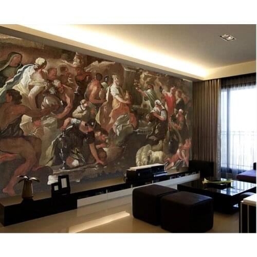 3d wallpaper custom photo European-style Western character life scene oil painting 3d wall murals wallpaper for living room