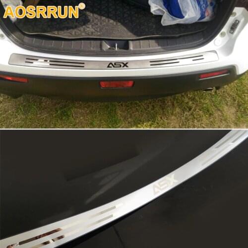 AOSRRUN Free Shipping Stainless steel After guard back Rear Bumper Sill Car Accessories For Mitsubishi ASX 2011 2012 2013 2016