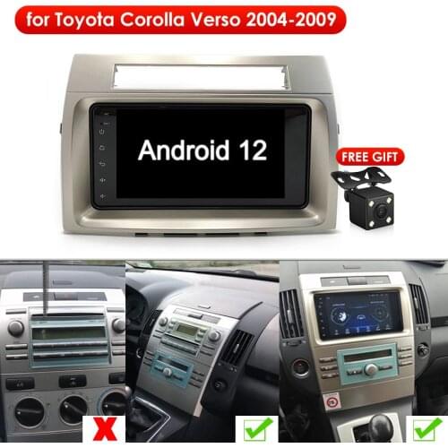 Car Radio Toch Screen For Toyota Corolla Verso 2006 2009 Multimedia Android Player GPS Navigation Autoradio Stereo Head Unit