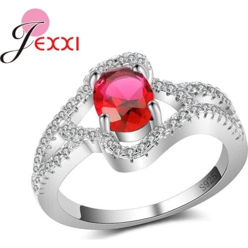 Fast Shipping Simple Vintage Rings For Women 925 Sterling Silver Clear Cubic Zircon Dance Party Jewelry Nice Gift