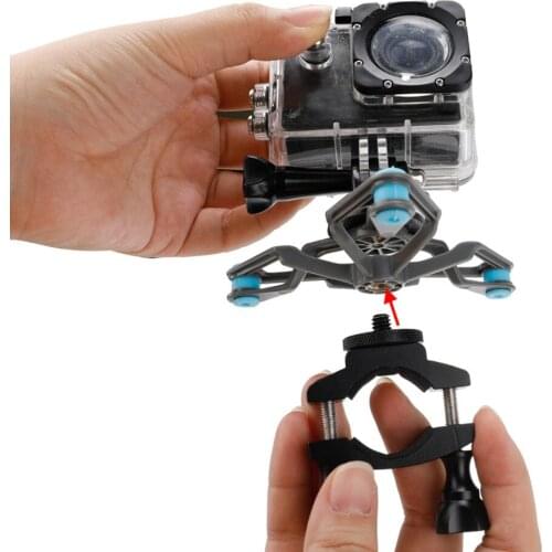 Bike Bicycle Handlebar Stand Mount Holder Adapter Shock Absorption Device Bracket for Gopro hero 4K shock proof Security Parts