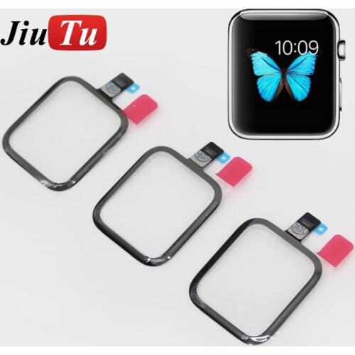 For Apple Watch Series 1 2 3 4 5 6 SE 38MM 42mm 40mm 44mm Curved Edge Touch Screen Digitizer Glass Replacement Parts