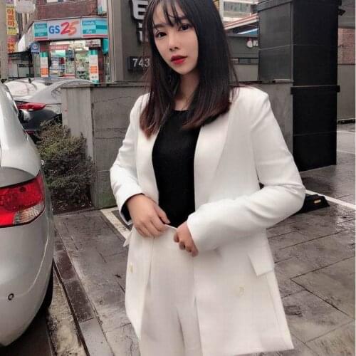 Two-piece suit new style spring and autumn self-cultivation Full temperament professional Office Lady jacket + pants casual suit