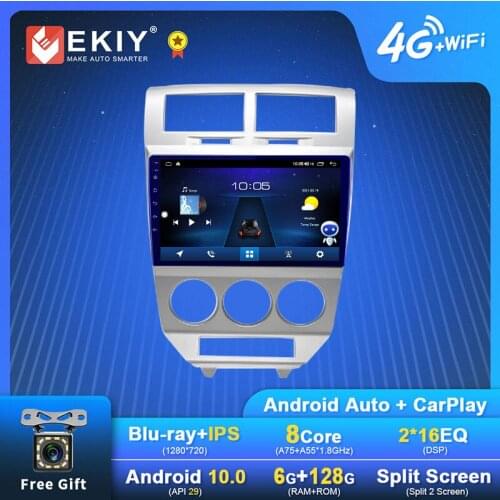 EKIY Android Car Radio For Jeep Compass 1 MK 2009-2012 Navigation GPS 1280*720 IPS DSP Carplay Multimedia Player Auto Stereo DVD