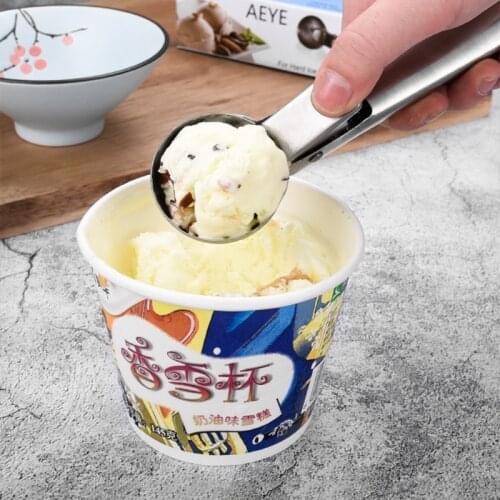 Ice CreamTool Stainless Steel Ice-Cream Scoops Ice cream ball maker Fruit Spoon Dessert Shop Accessories Kitchen Supplies