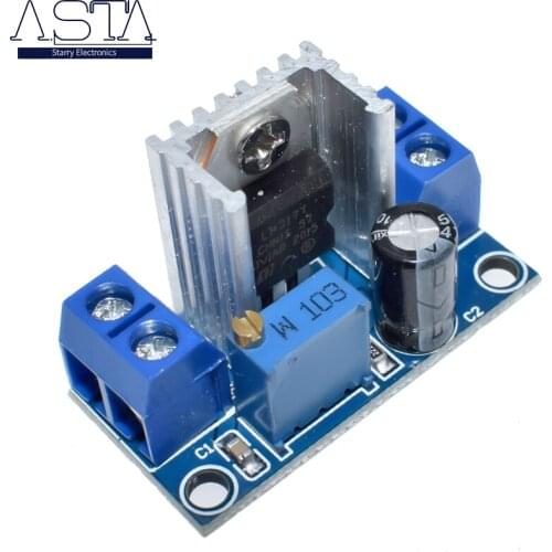 LM317 Adjustable Voltage Regulator Power Supply LM317 DC-DC Converter Buck Step Down Circuit Board Module Linear Regulator