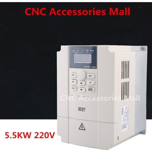 5.5kw 220V BEST Frequency Inverter VFD Variable Frequency Drive for spindle motor
