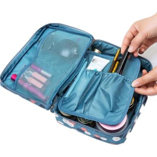 Multifunction Home Travel Womens Cosmetic Bag Business Trip Makeup Bag Organizer Waterproof Hanging Wash Storage Bags