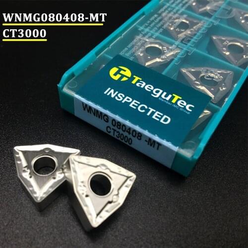 10PCS WNMG080404 MT CT3000 External Turning Tools Cermet Grade Carbide insert Lathe cutter Tool Tokarnyy turning insert