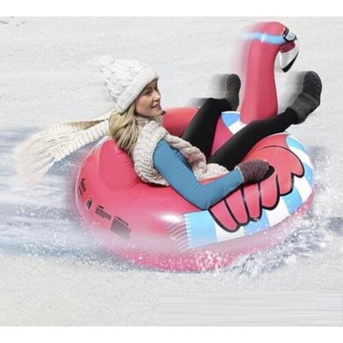 Ski Circle Inflatable Flamingo Unicorn Ring For Adult Skiing Ring Swimming Circle Pool Swimming Mattress Beach Water Snow Toy