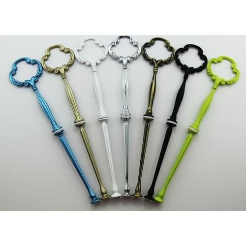 Cheap shipping- 2 tiers cake stand rods/ceramic fruit tray handles silver color event party supplies baking tools for cakes