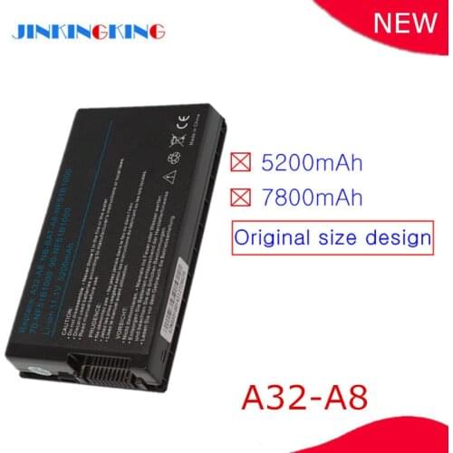 New A32-A8 Laptop battery For Asus A8 A8A A8Dc A8E A8F A8Fm A8H A8He A8J A8Ja A8Jc A8Je A8Jm A8Jn A8Jp A8Jr A8Js A8Jv A8Z N80