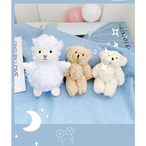 Cartoon Plush Toy Bear Key Chain Bag Pendant Girl Key Chain Pendant Cute Doll Key Holder Key Ring Key Buckle Keychain Keyring