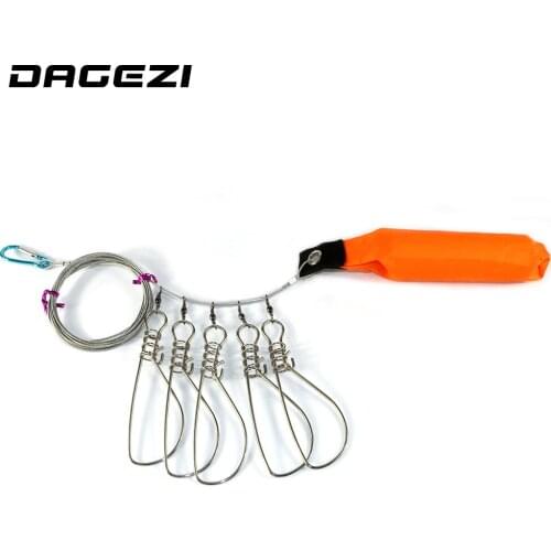 DAGEZI Fish Lock Buckle Stainless Steel Belt fishing tackle fishing lock Fishing Supplies