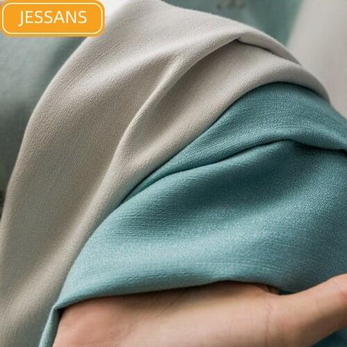 Sheer Linen Window DIY Color Stitching Blackout Curtains Insulation Curtains for Living Room Bedroom Balcony Solid Color Tulle