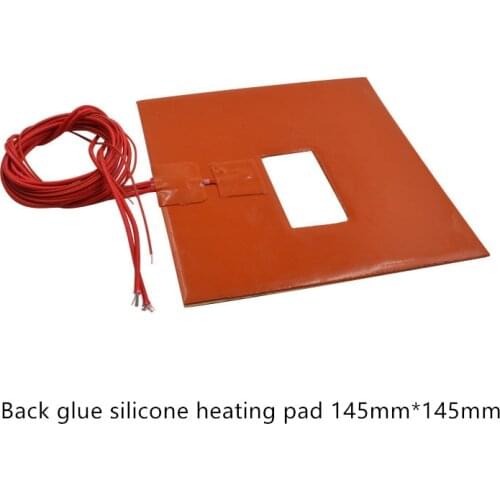 Silicone heating pad heater 145mmx145mm for 3d printer heat bed