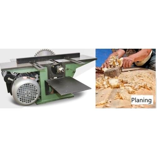 220V 1500W 150mm 3900r/min Electric Wood Planer Saws Multifunctional Woodworking Table Planer Household Wood Saw Planer