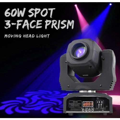 Led Inno Pocket Spot Mini Moving Head Light 60W Dmx 8 Gobos Effect Stage Lighting Equipment