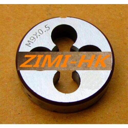 1pcs) 9mm x 0.5 Metric Right hand Die M9x0.5 mm Pitch (The high quality )