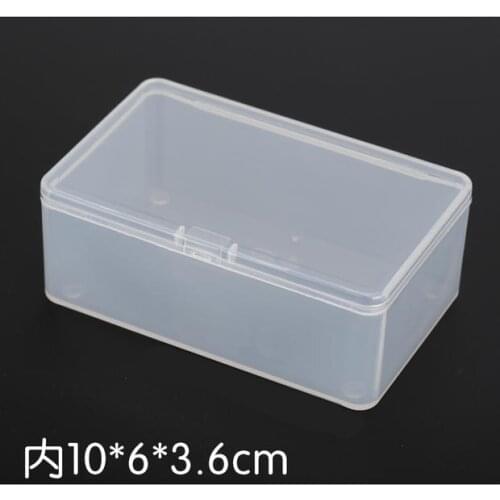 10pcs Transparent plastic box PP-5 Storage Collections Product packaging box dressing case mini Case out size 10.5*6.5*4cm