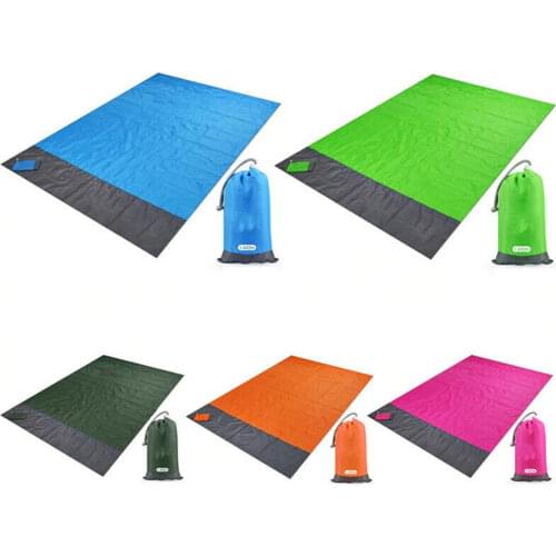 Waterproof Beach Blanket Outdoor Portable Sandproof Picnic Mat Camping Sleeping Pad 2M*1.4M Ground Mattress Hiking Traveling