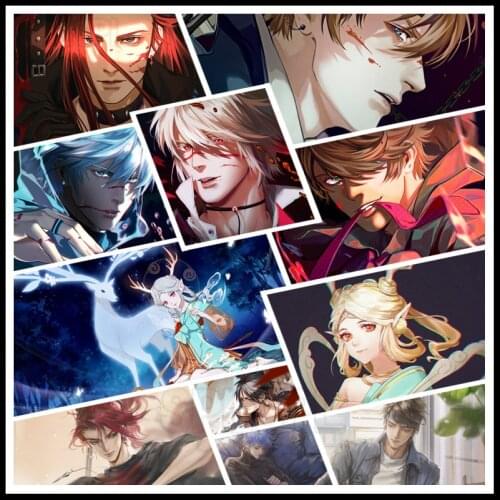 5D Diamond Painting Anime Chinese Multiplayer E-Sports Combat Mobile Game Character Association Painting Bedroom Decor Picture