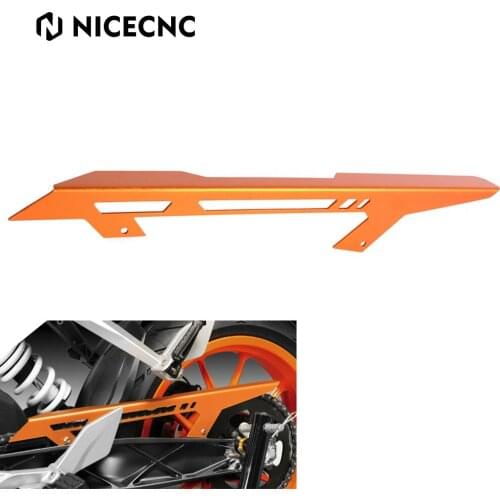 Chain Guard Cover Protector Aluminium CNC For KTM 125 200 390 Duke 2013-2016 Orange CNC Rear Chain Guard Cover Protector