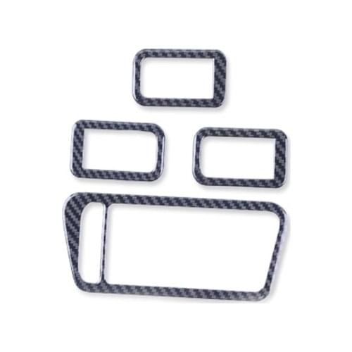 Auto Door Handle Trim Window Switch Panel Carbon Fiber Film Car-styling Sticker Decal For Golf 7 MK7 Accessories