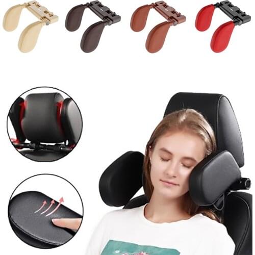 Car Neck Headrest Pillow Cushion Seat Support Head Restraint Seat Pillow Headrest Neck Travel Sleeping Cushion For Kids Adults