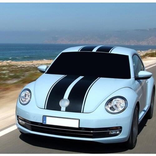 Car Hood Bonnet Roof Rear Stripes Sticker Body Kit Decal for Volkswagen Beetle 2011 2012 2013 2014 2015 2016 2018 Accessories
