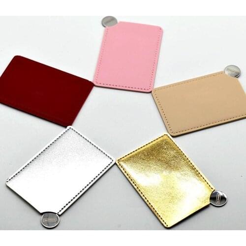 Free shipping 50pcs makeup stainless mirror +50pcs paper bag to US