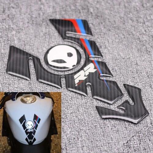 FREE SHIPPING Tank Cover Sticker Dcal For BMW S1000RR 2008-2019 HP4 S1000 RR Motorcycle Carbon Fiber Fish Bone Tank Pad