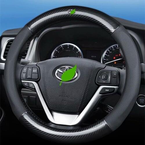 Car Steering-wheels Cover 37 38cm 15" for Toyota 86 Agya Allion Auris Avalon Aygo Vios Vitz Yaris Mark X Hilux Alphard Avanza