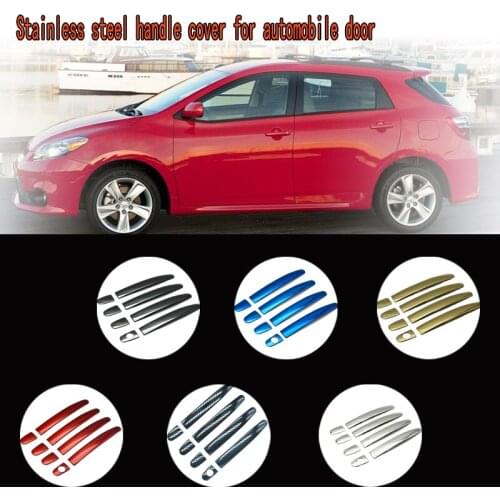Stainless steel decorative cover for car door handle for Toyota Matrix E130 E140 2003 - 2014 XR XRS All Model