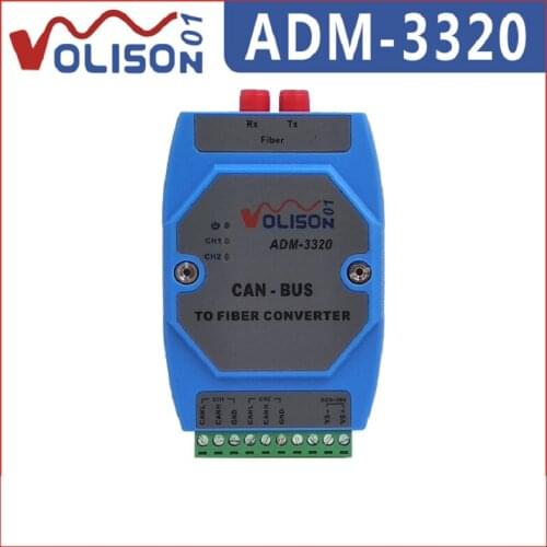 ADM-3320-FC 2-way can bus optical converter can bus optical terminal supports CANopen DeviceNet
