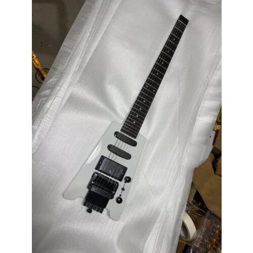 MINI Steinberg Electric Guitar Headless Black Hardware White Color Mahogany Body High Quality Guitarar Free Shipping