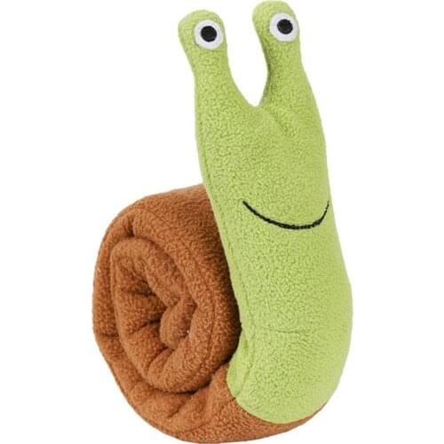 Interactive Dog Puzzle Snails Plush Toys Encourage Natural Foraging Skills Portable Nonslip Pet Snuffle Mat Slow Feeder